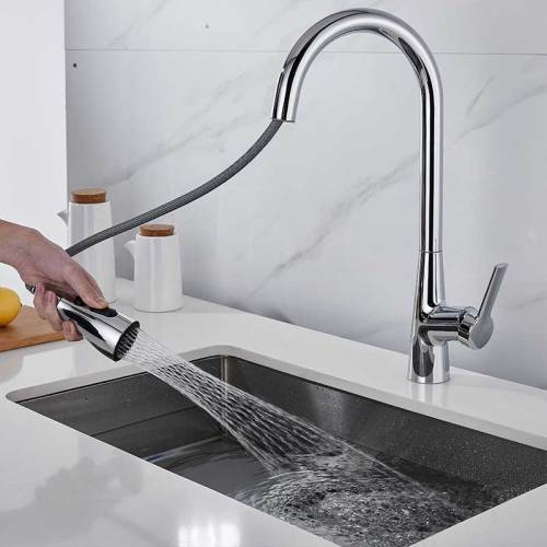 304 Stainless Steel pull out kitchen faucet Hot and cold Water vixer ap 360 Deree Rotation Kitchen mixer Sink Faucei