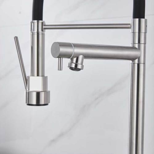 cheap long neck single handle flexible kitchen stainless steel 304 kitchen mixer SUS 304 kitchen faucets