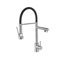 cheap long neck single handle flexible kitchen stainless steel 304 kitchen mixer SUS 304 kitchen faucets