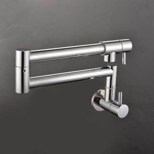 Wall Mounted Single Hole 304 Stainless Steel Flexible Swivel Kitchen Folding pot filer