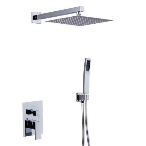 concealed Mounted Waterfall Rain Shower set High Water Pressure Rain Shower Wall Mounted Shower Set