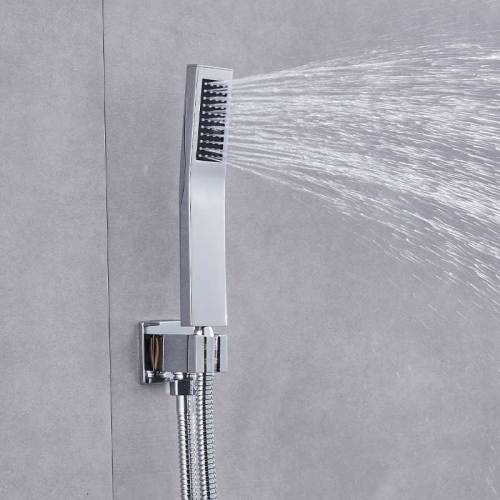 concealed Mounted Waterfall Rain Shower set High Water Pressure Rain Shower Wall Mounted Shower Set