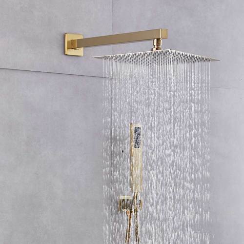 hot selling bathroom brush gold concealed  shower set