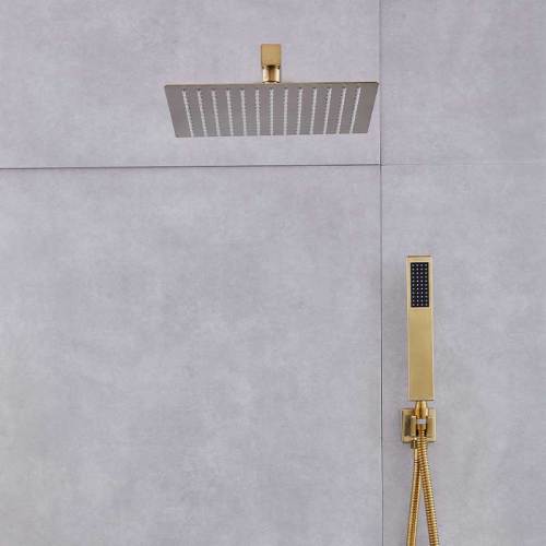 hot selling bathroom brush gold concealed  shower set