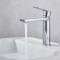 Luxury Design Deck Mount sus304 Matt Black & Chrome Taps Single Handle Wash Basin Water Mixer Tap Bathroom Sink Faucet