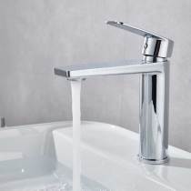 Luxury Design Deck Mount sus304 Matt Black & Chrome Taps Single Handle Wash Basin Water Mixer Tap Bathroom Sink Faucet