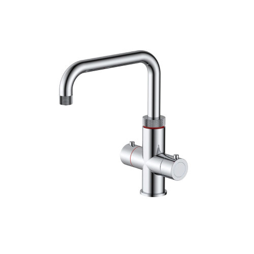 Modern 3 Ways Dual Handle Chrome Copper Kitchen Sink Tap Mixer Purifier filter Drinking Water faucet