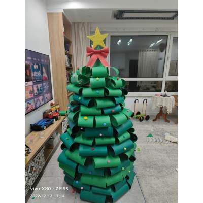 塑何手工diy圣诞树