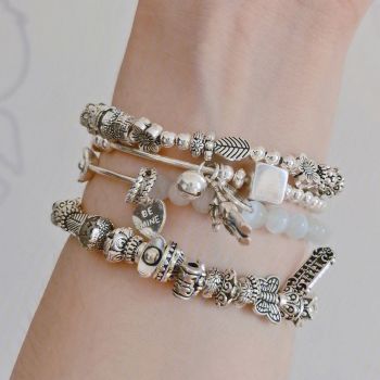 塑何diy手工银手链