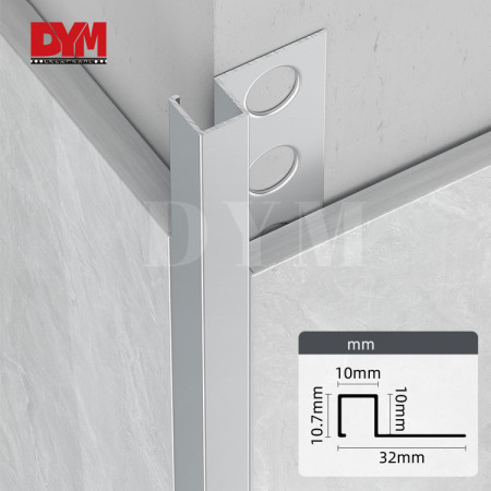 Anodised Aluminum Square Edge Trim