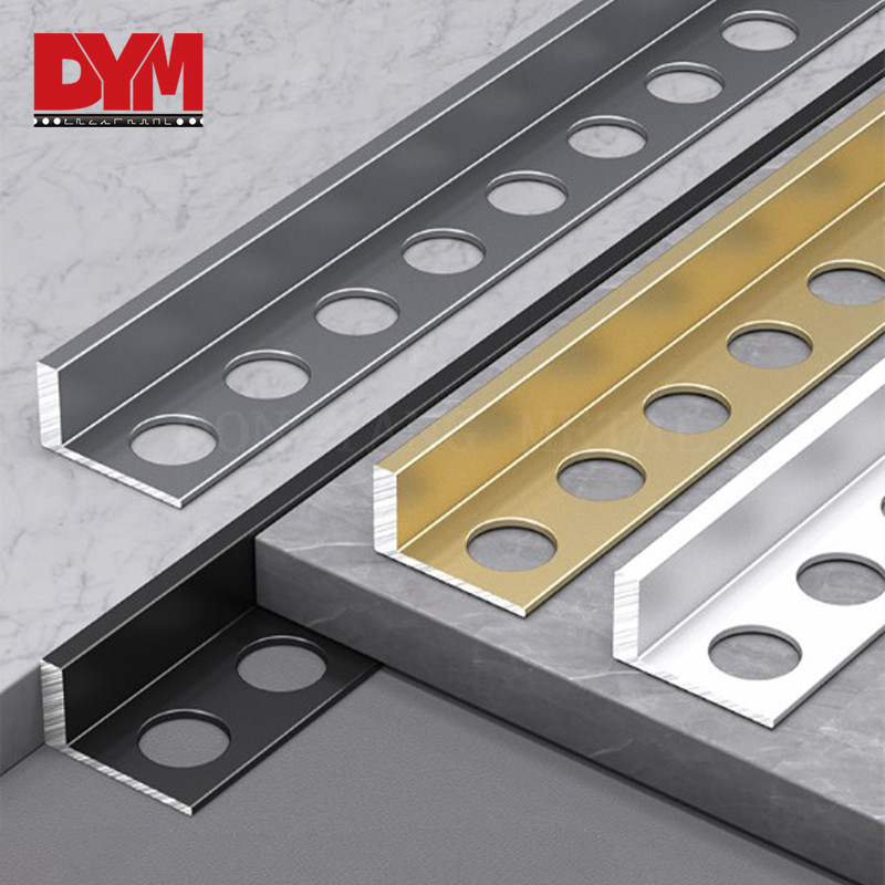 dym metal gold tile trim for floor