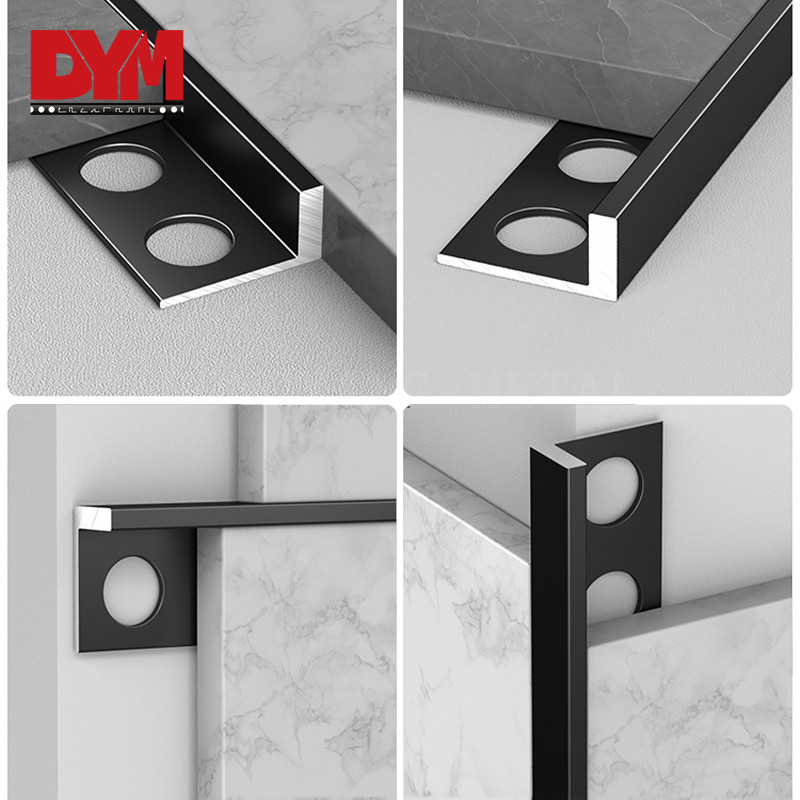 dym black aluminum tile trim