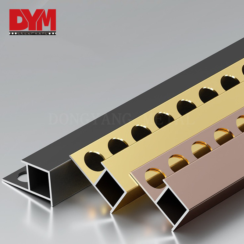 dym square gold tile trim