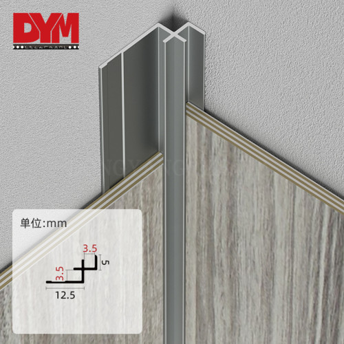 Metal Black Cove Internal Corner Tile Trim