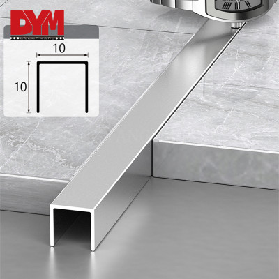 Aluminum Gold U Shaped Tile Edging Trim