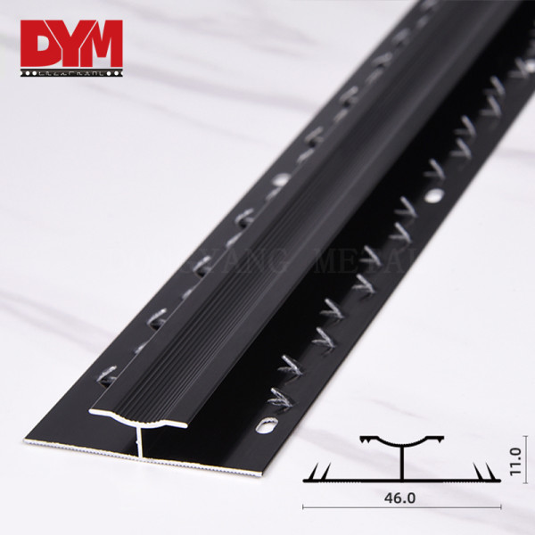 Aluminum Anodised Double Carpet Edge Trim For Floor