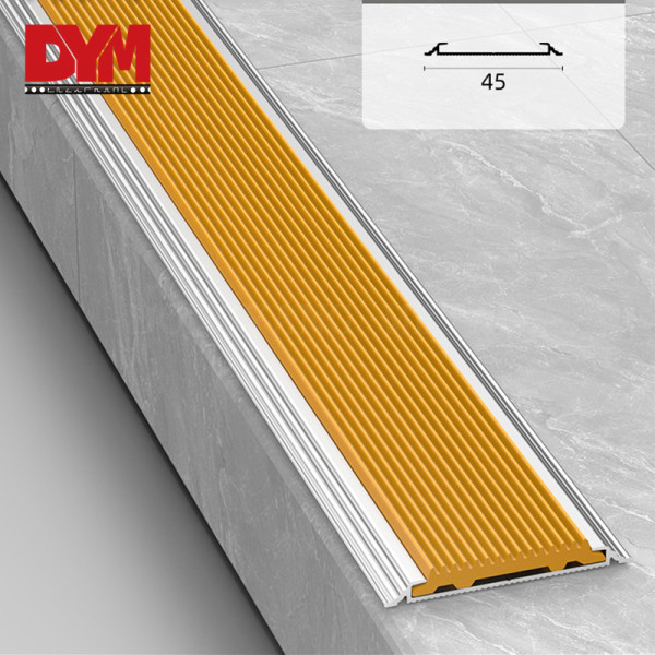 Metal Outdoor Flat Rubber Stair Nosing