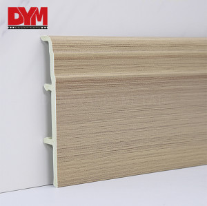 Decorative Woodgrain Plastic Skirting Board