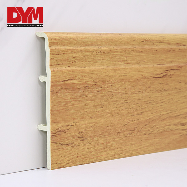 Decorative Woodgrain Plastic Skirting Board