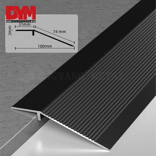 Ceramic Black Floor Ramp Transition Strip