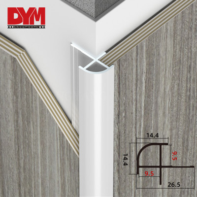 Metal Round External Corner Trim For Panel Profile