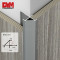 Aluminum External Angle Tile Trim For Panel Profile