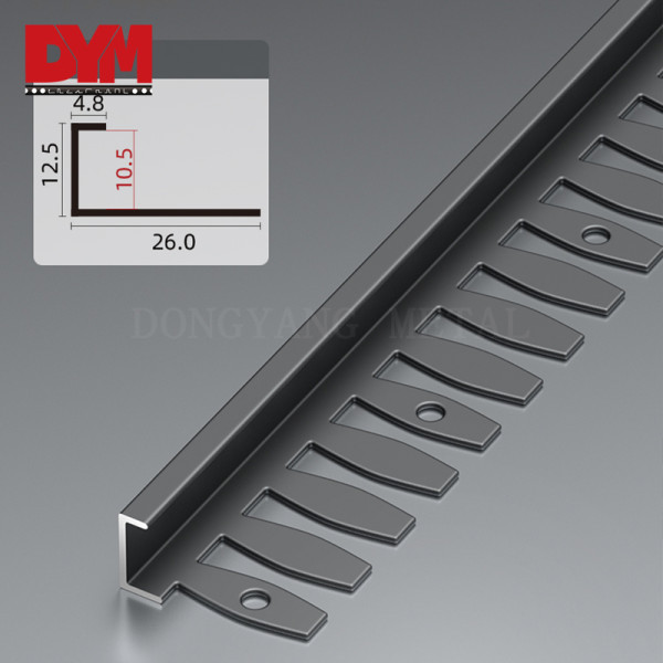 Aluminum Curve Bendable Tile Edge Trim For Floor