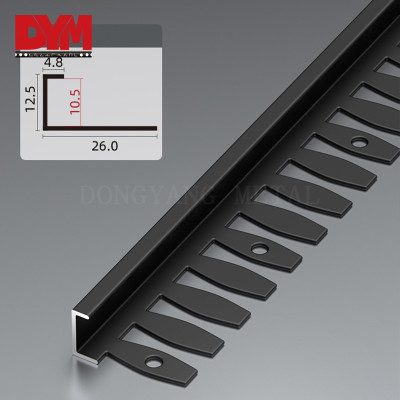 Aluminum Curve Bendable Tile Edge Trim For Floor