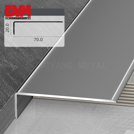 Aluminum Chrome L shape Tile Trim