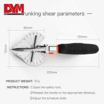 45 -135 Degree Multi Angle Miter Shear Cutter