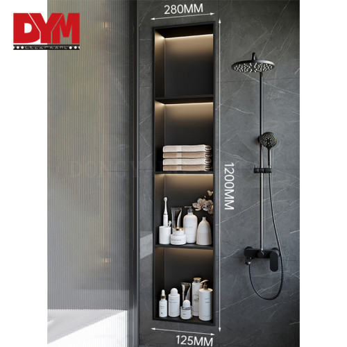 Stainless Steel LED Light Shower Niches For Bathroom