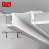 Double T shaped Light Aluminum Channel Trim for Ceiling