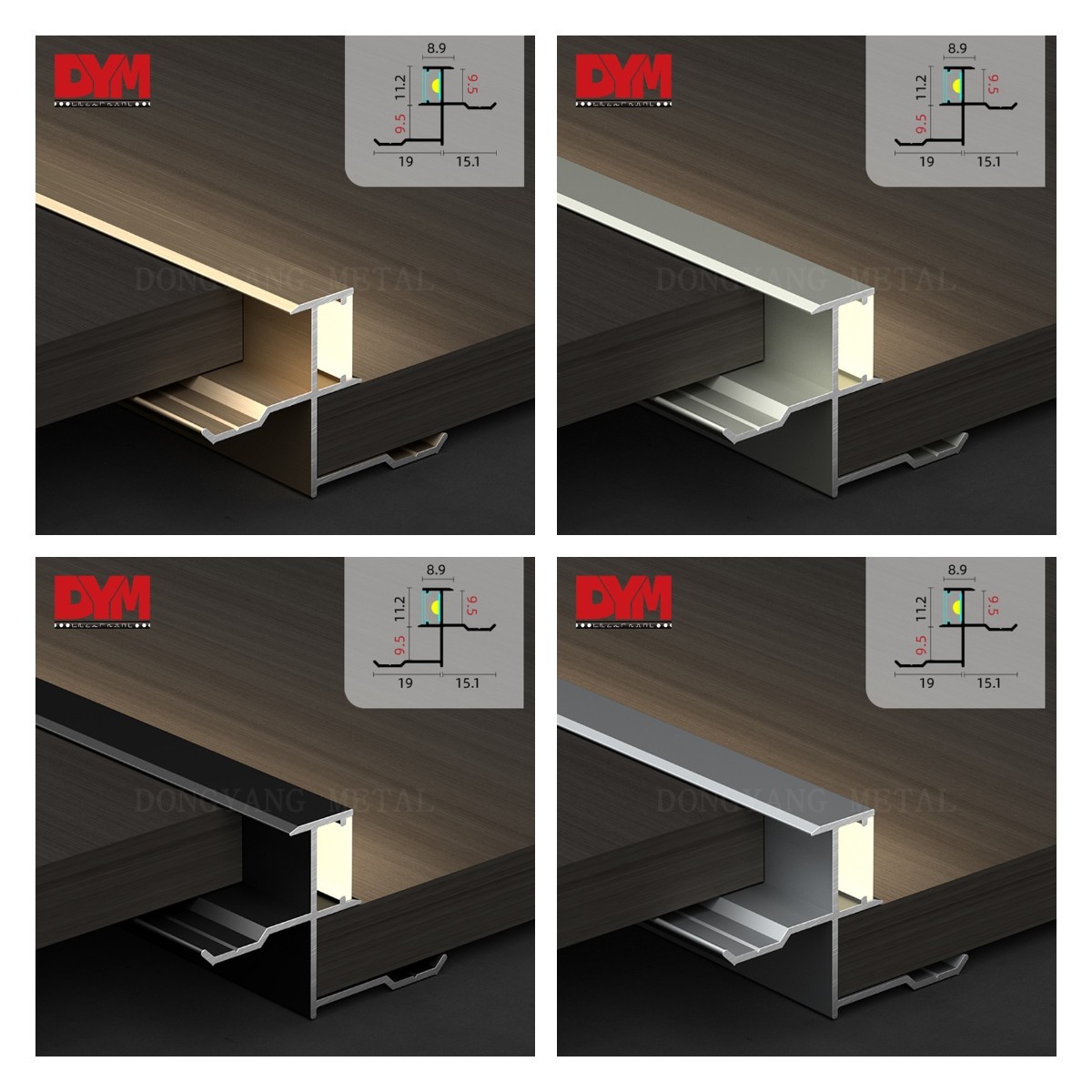 LED Decorative Staggered Light Strip for Floor