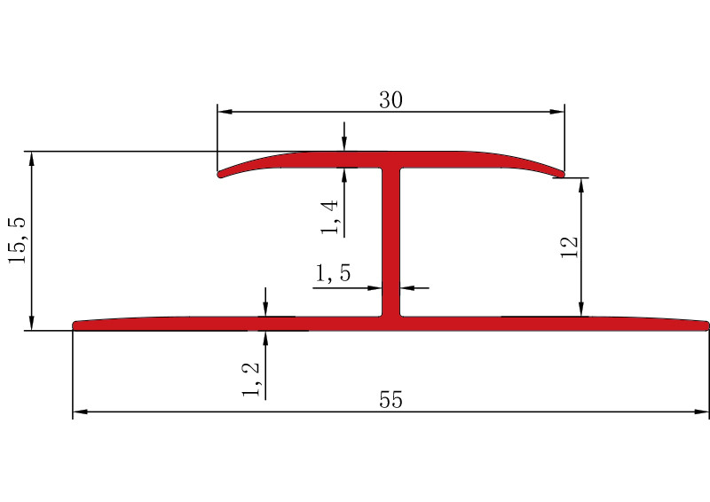 H shape profile