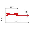 Metal Anti-slip Stair Nosing With PVC