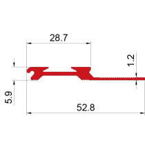 Metal Anti-slip Stair Nosing With PVC