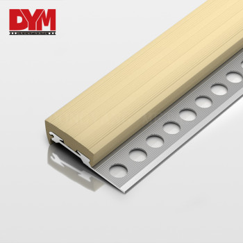 Metal Anti-slip Stair Nosing With PVC