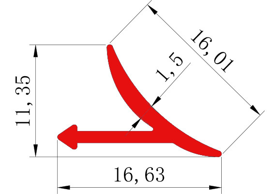 C shape lvt profile