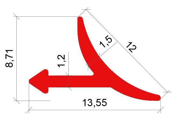 C shape lvt profile