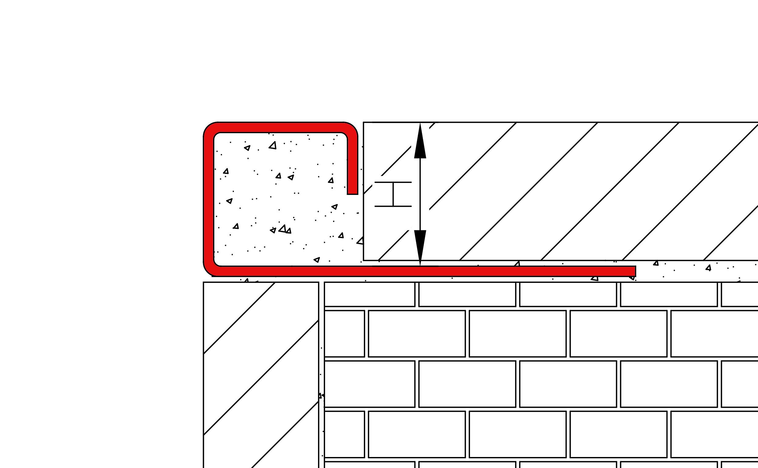 Square shape tile trim