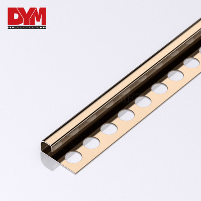 Stainless Steel Rounded Square Shape Tile Trim