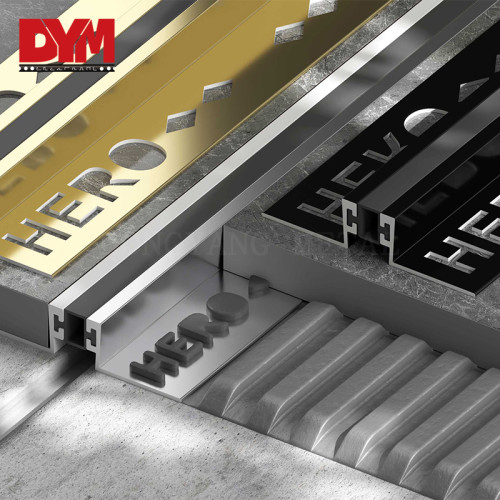 Aluminum Tile Expansion Joints with rubber