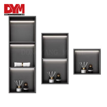 Recessed tileable stainless steel shower niche