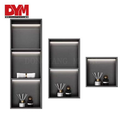 Recessed tileable stainless steel shower niche
