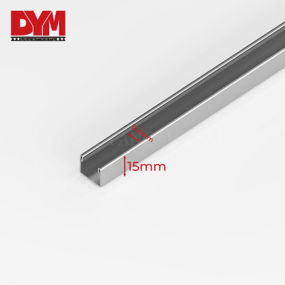 U Channel Aluminum Shower Glass Profile