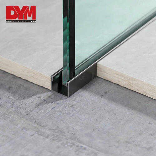 U Channel Aluminum Shower Glass Profile
