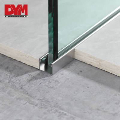 U Channel Aluminum Shower Glass Profile