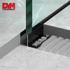 F Shaped Aluminum Shower Glass Profile