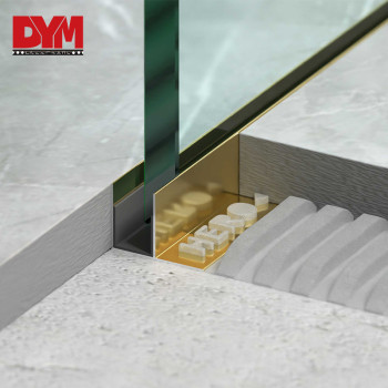 F Shaped Aluminum Shower Glass Profile