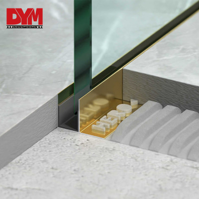 F Shaped Aluminum Shower Glass Profile